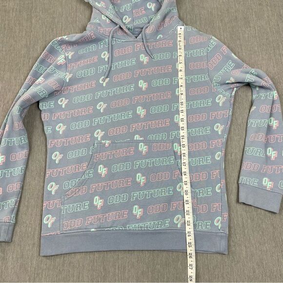 Zumies ODD FUTURE All Over Print Dusty Blue Hoodie Women’s Size Medium - Picture 6 of 10